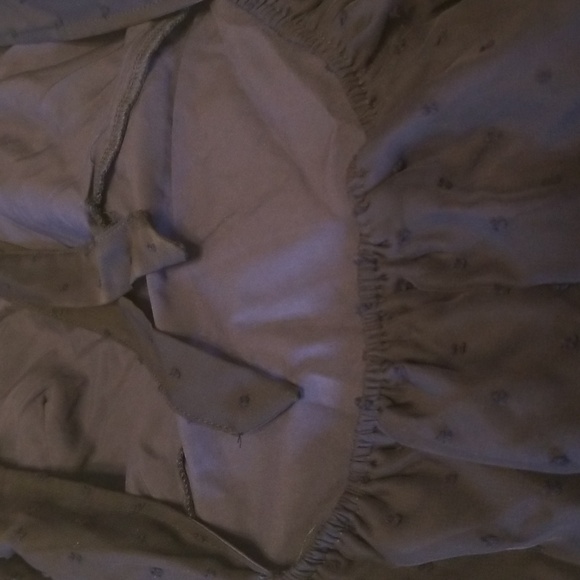 Lulus Always Delight Navy Blue Swiss Dot Puff Sleeve Open Tie Back Midi Dress - Picture 12 of 14